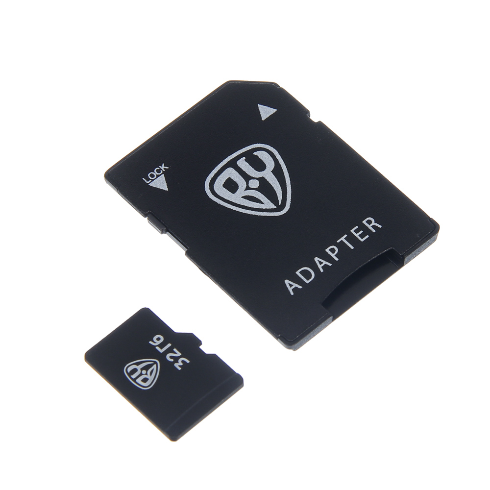 Флеш-карта памяти microSD BY 32Гб, 10 класс с адаптером SD, арт.№ 405-004
