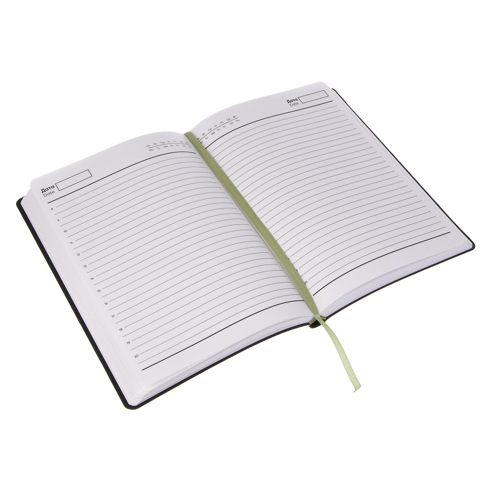 Ежедневник недатир."Contrast" А5, 352 стр.,фактур.тв.облож.с поролон. двух тонов, иск.кожа, 4 цвета, арт.№ 572-297