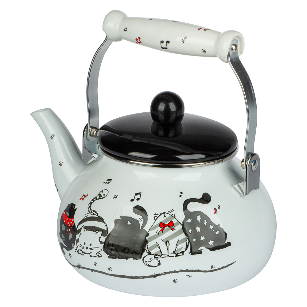 VETTA Хвостатые друзья Чайник эмалированный 2,5л, индукция, арт.№ 894-544