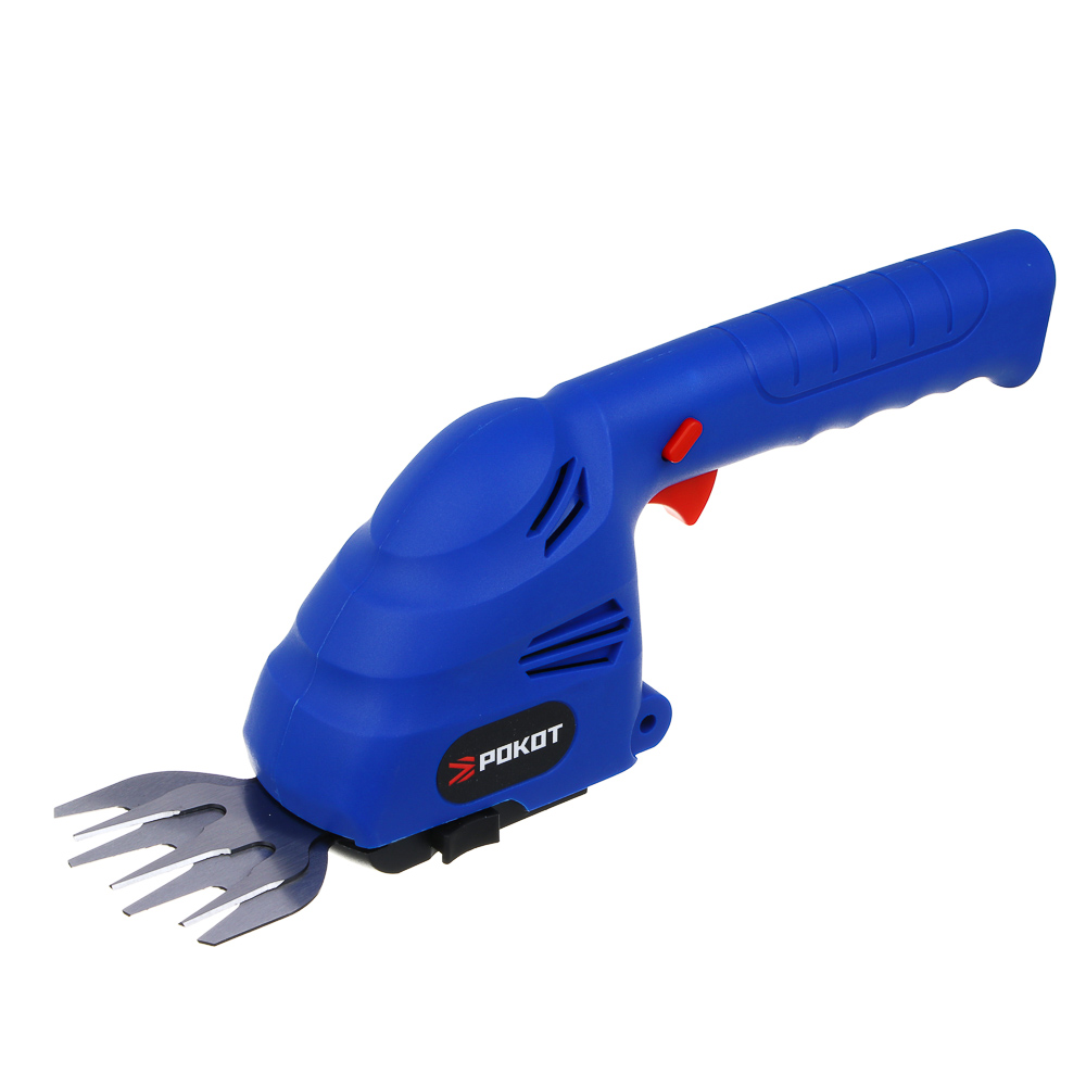 РОКОТ Кусторез с встроенным аккум., 7.4 v, 1350 об/мин,  з/у type-c, 2 см.лез 80х50 и 70х150мм, арт.№ 691-081