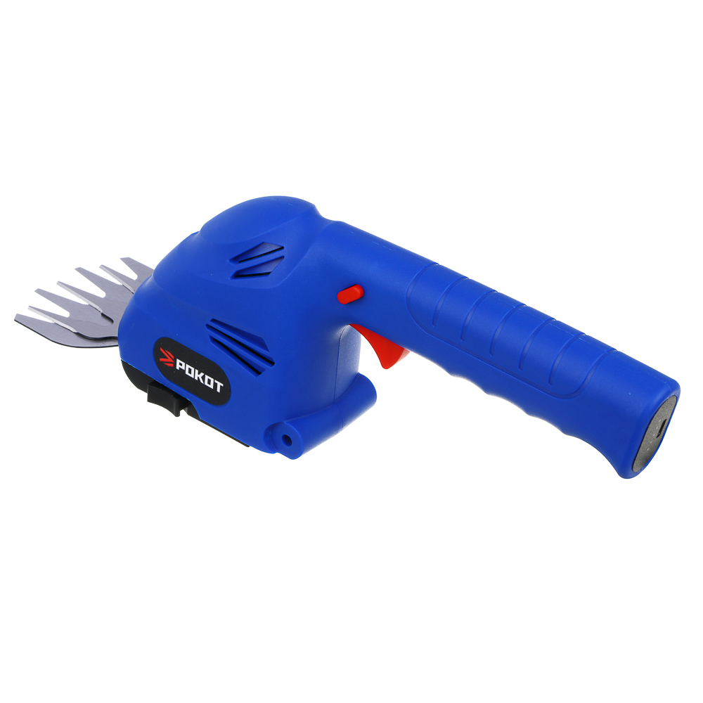 РОКОТ Кусторез с встроенным аккум., 7.4 v, 1350 об/мин,  з/у type-c, 2 см.лез 80х50 и 70х150мм, арт.№ 691-081