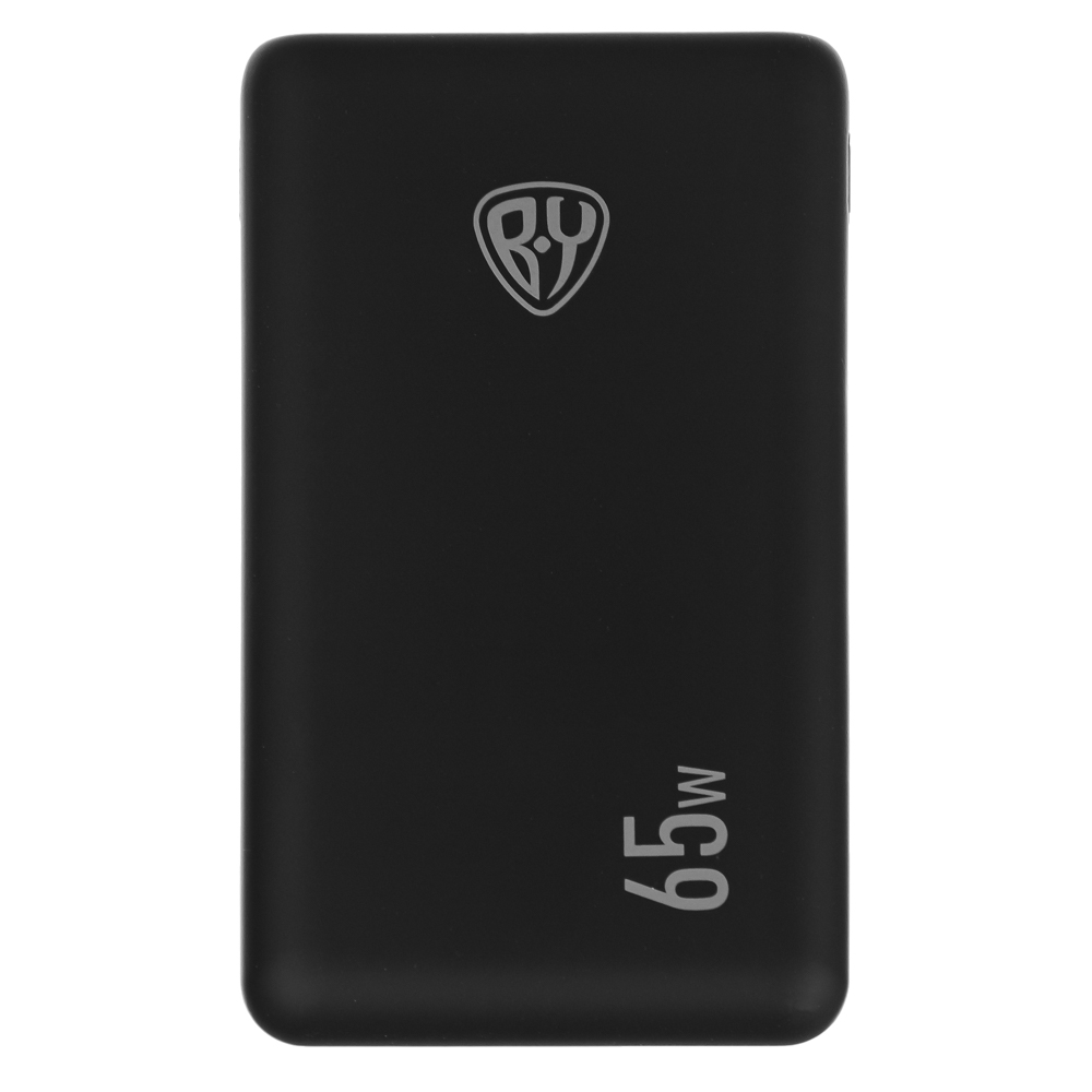 BY Аккумулятор мобильный, 18000мАч, USB+2xType-C, Быстрая зарядка QC3.0+PD, 5А, 65W,прорез.корпус, арт.№ 031-017