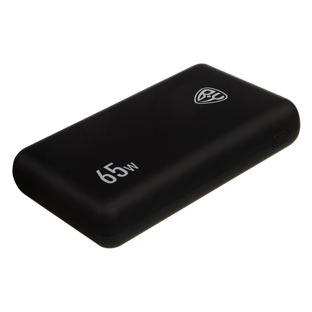 BY Аккумулятор мобильный, 18000мАч, USB+2xType-C, Быстрая зарядка QC3.0+PD, 5А, 65W,прорез.корпус, арт.№ 031-017