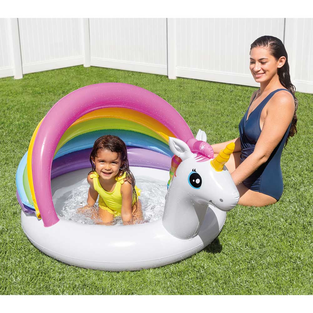 INTEX Бассейн надувной детский Единорог, 1-3 лет, 12х102х69см, 57113NP, арт.№ 109-257