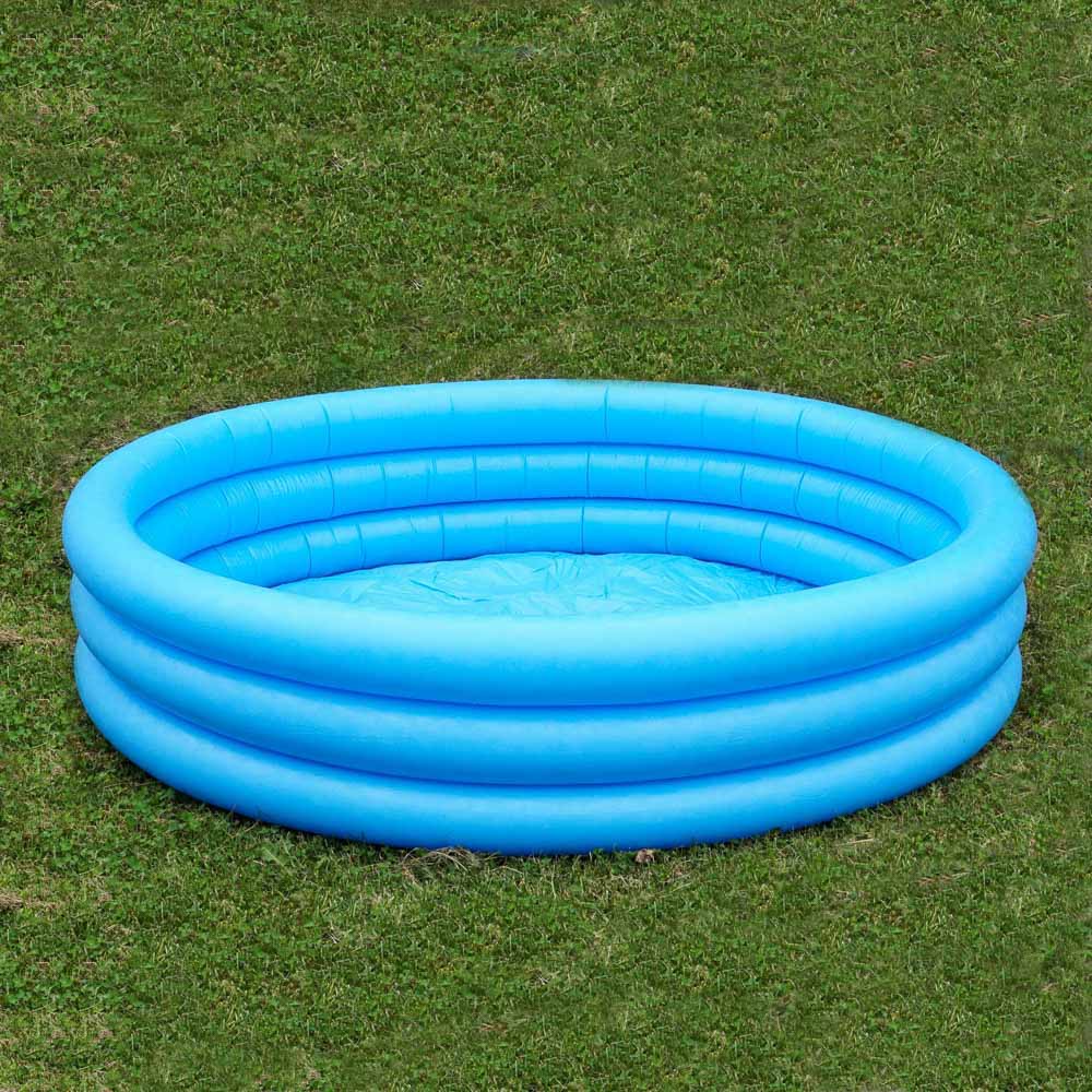 INTEX Бассейн надувной Кристалл, 288л, 147x33см, голубой, от 2 лет 58426NP, арт.№ 359-291