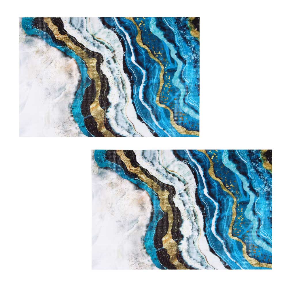 Набор салфеток сервировочных ПВХ, 2шт, 30x45см, "Вулкан", арт.№ 890-347