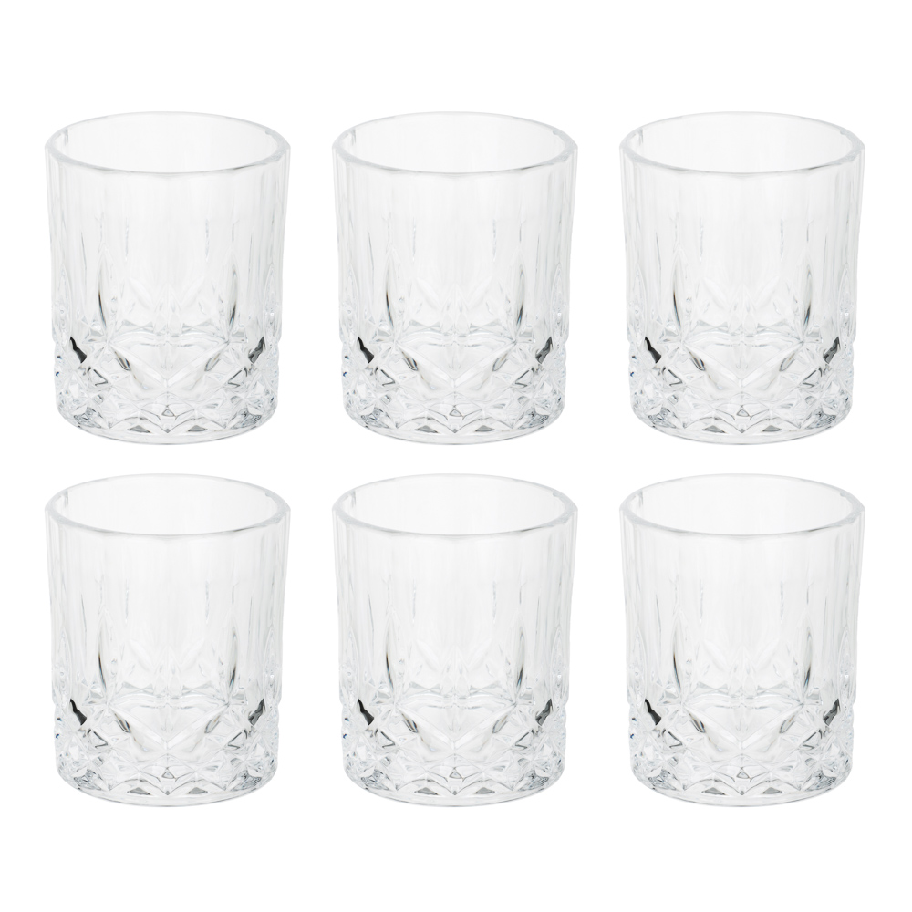 Набор вращающихся стаканов тм MILLIMI, 290 мл, стекло, 4шт, арт.№ 878-698