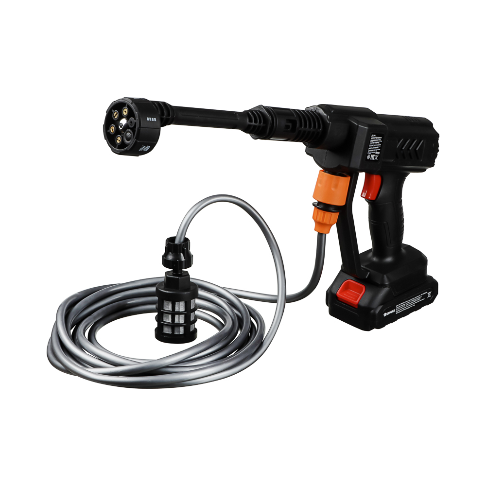 Минимойка высокого давления тм ЕРМАК, аккумуляторная, в кейсе, 2 АКБ, регулировка, арт.№ 690-182