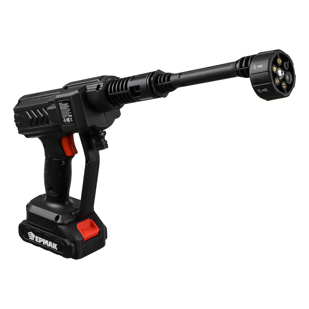 Минимойка высокого давления тм ЕРМАК, аккумуляторная, в кейсе, 2 АКБ, регулировка, арт.№ 690-182