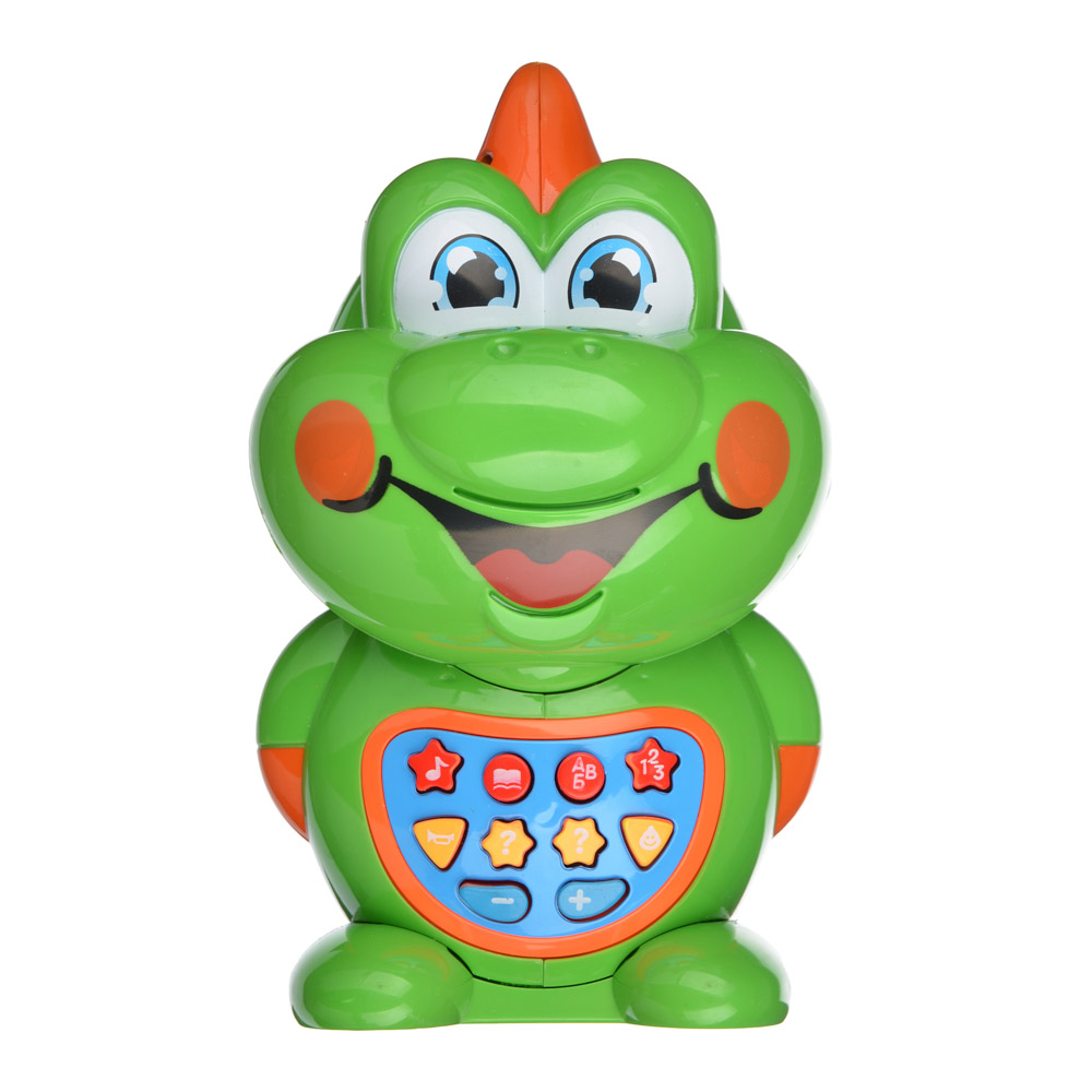 ИГРОЛЕНД Игрушка интерактивная "Дракоша-сказочник", И.Резник, свет, звук, 2АА, ABS, 9х18х12,5см, арт.№ 272-681