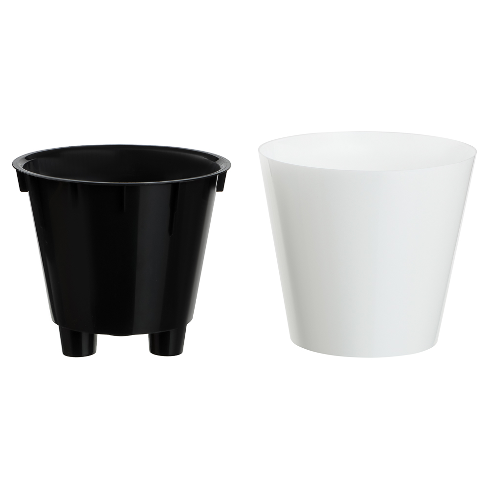 Горшок для цветов "Rosemary" D200мм, 4л с дренажной вставкой, микс цветов, арт.№ 164-427