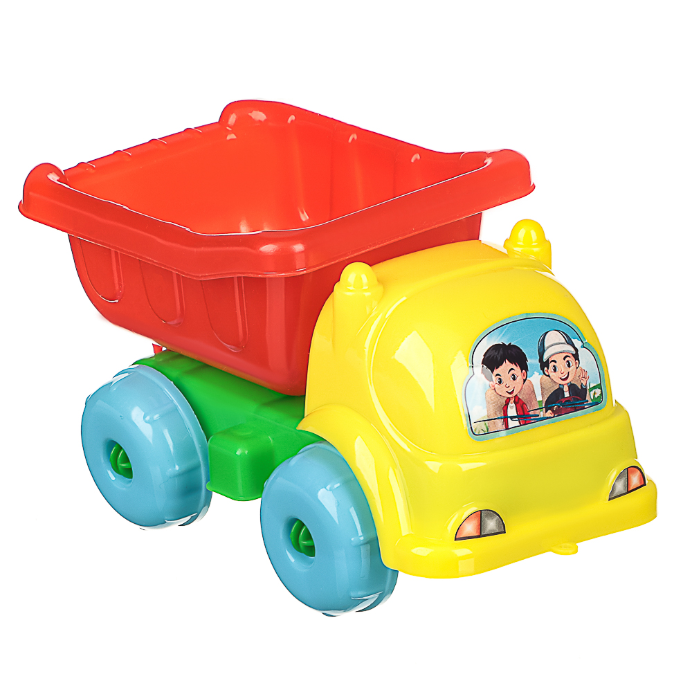 ИГРОЛЕНД Машинка игрушечная в сетке, пластик, 8x14,8x7,5 см, 4 дизайна, для детей 3+, арт.№ 292-458