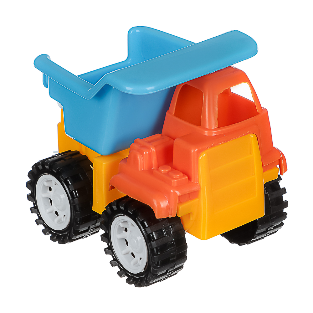 ИГРОЛЕНД Самосвал-камазик игрушечный в сетке, пластик, 9x11,5x11 см, 4 дизайна, для детей 3+, арт.№ 292-459