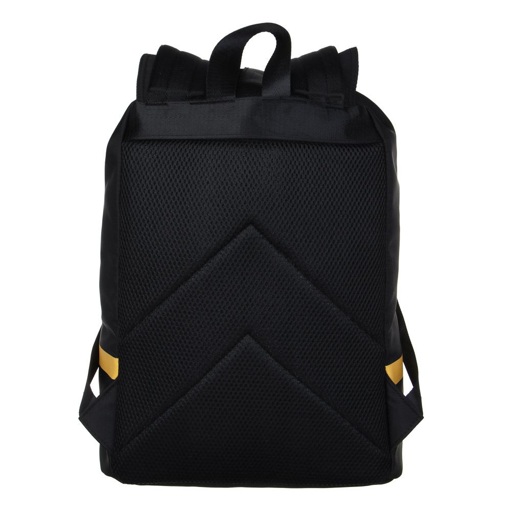 Рюкзак универсальный  37х28х16см, 1 отд.на завязке, клапан на пласт.застежке, 1 карм., нейлон, черн, арт.№ 555-025