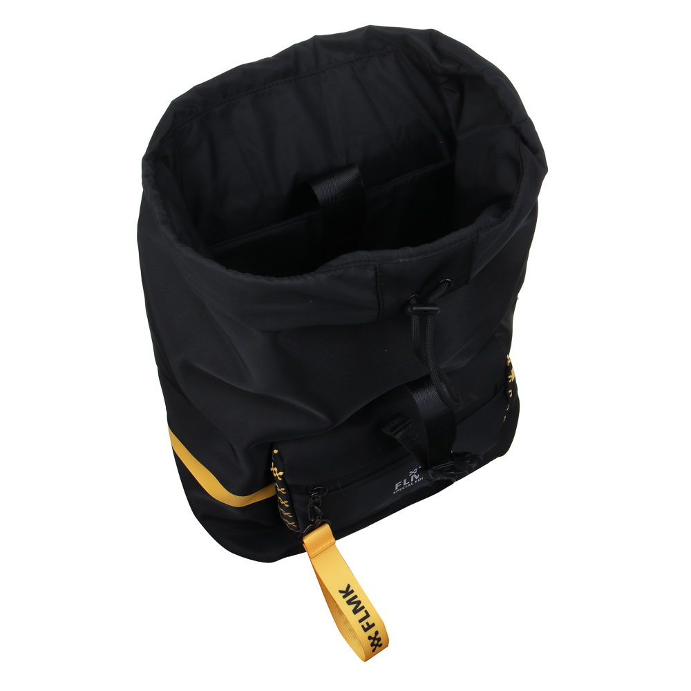 Рюкзак универсальный  37х28х16см, 1 отд.на завязке, клапан на пласт.застежке, 1 карм., нейлон, черн, арт.№ 555-025