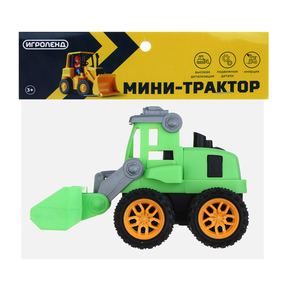 ИГРОЛЕНД Мини-трактор, PP, 19х7х21,5см, 3 дизайна, арт.№ 292-365