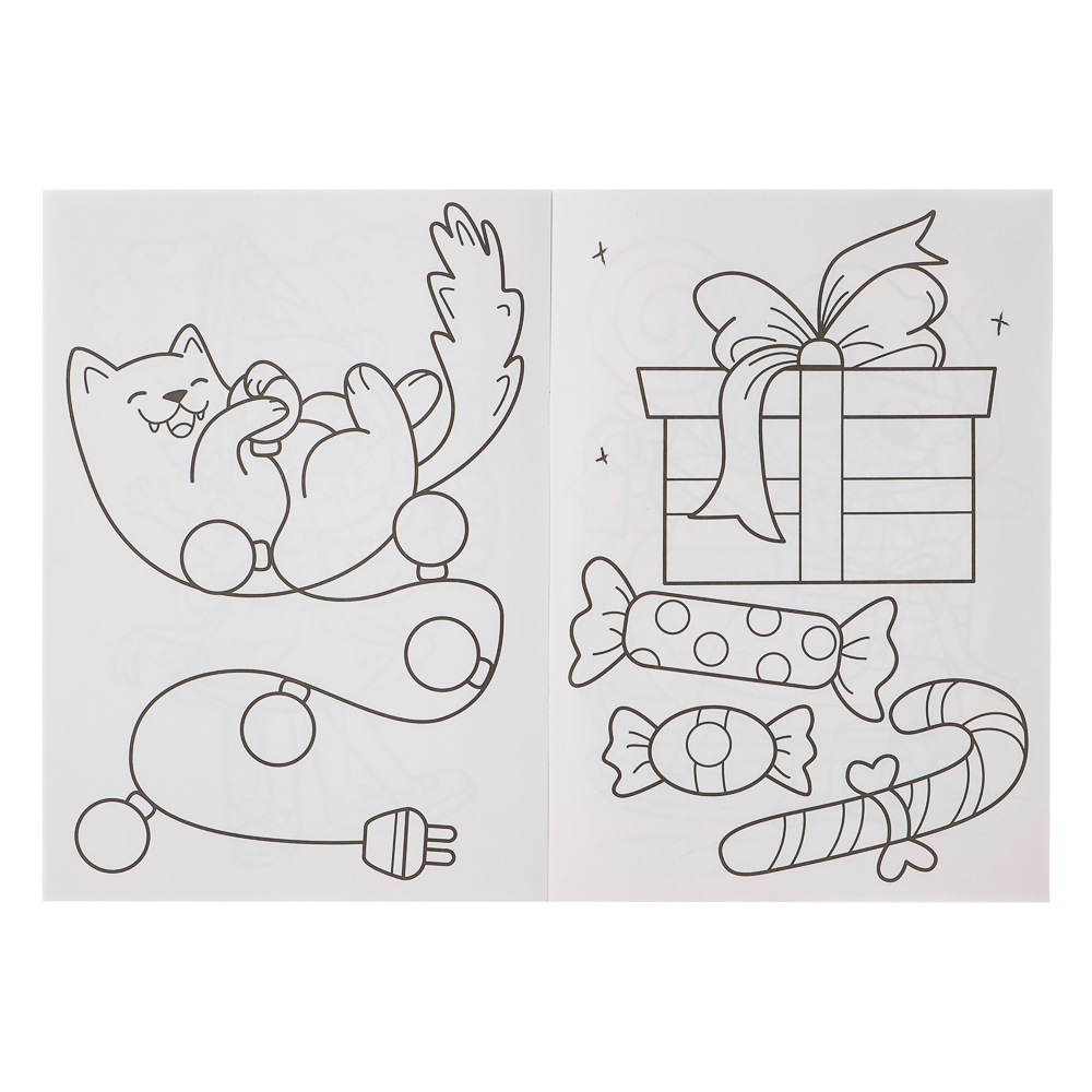 ПРОФ-ПРЕСС Раскраска "Новогоднее волшебство", бумага, 19,5х2, арт.№ 290-380