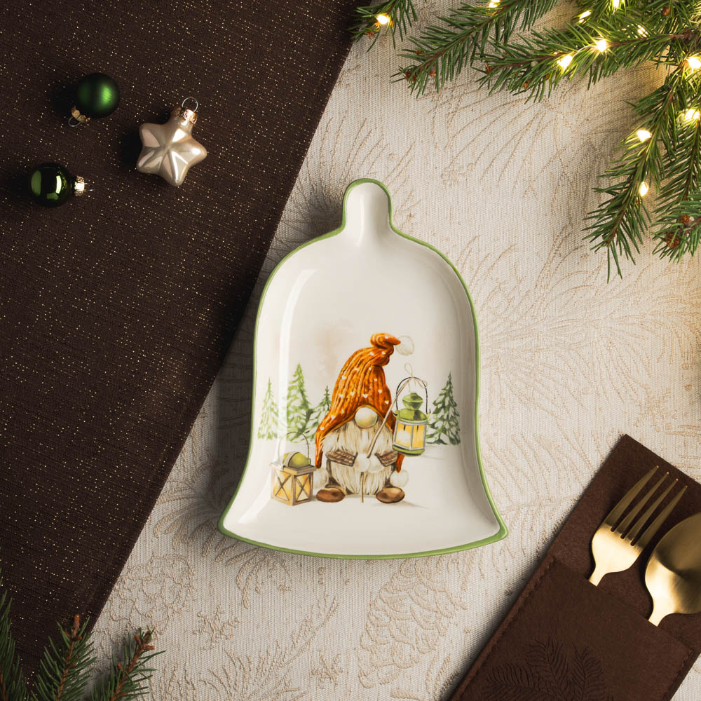 MILLIMI Фелиз Блюдо в форме колокольчика, 20х15х2,5см, керамика, арт.№ 820-868