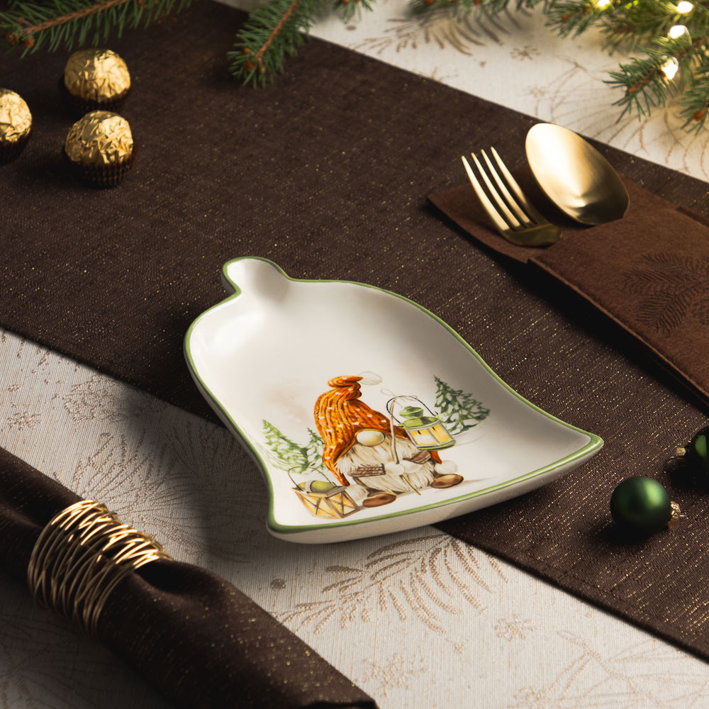 MILLIMI Фелиз Блюдо в форме колокольчика, 20х15х2,5см, керамика, арт.№ 820-868