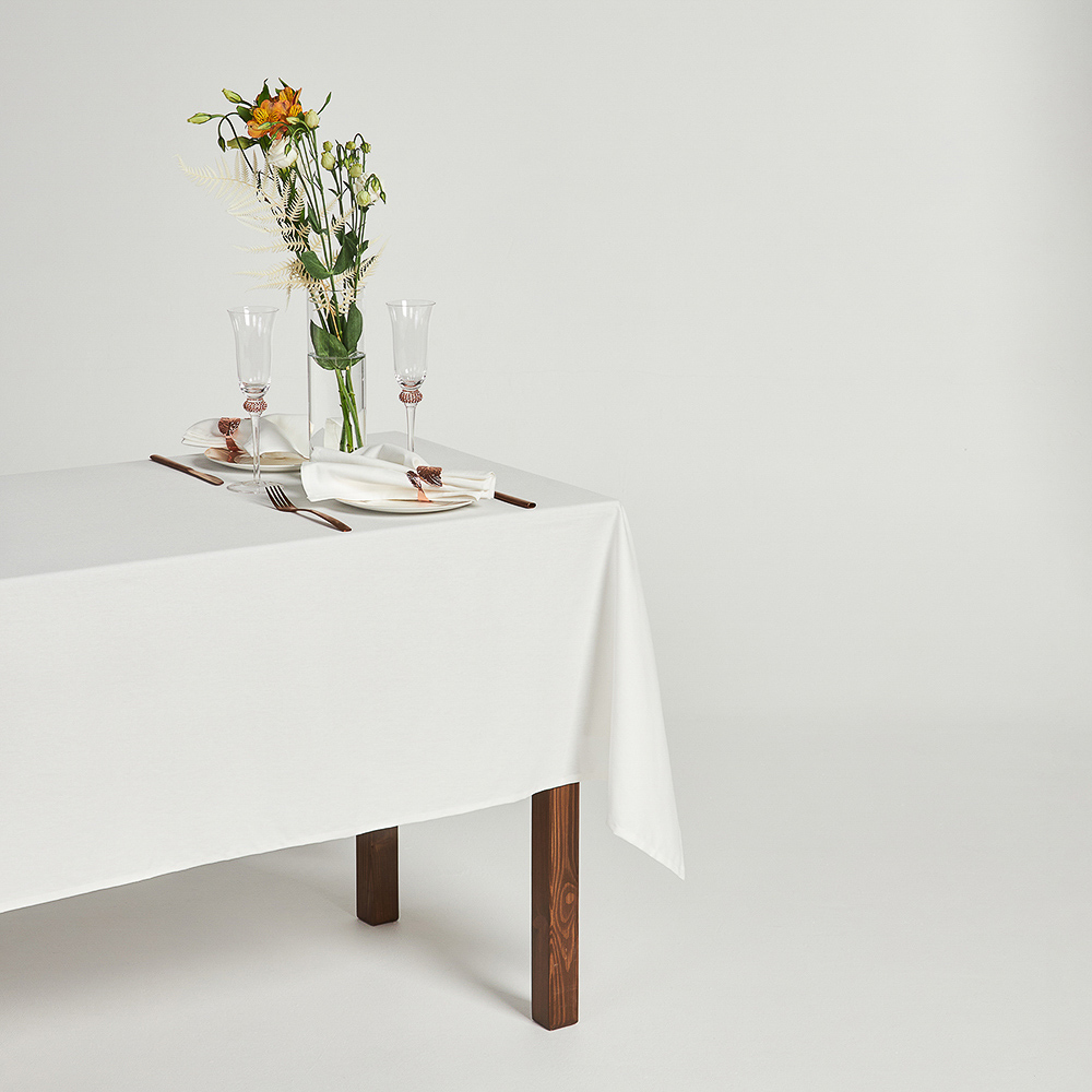 BY COLLECTION White Line Скатерть текстильная, 140х140см, 100% хлопок, арт.№ 488-102