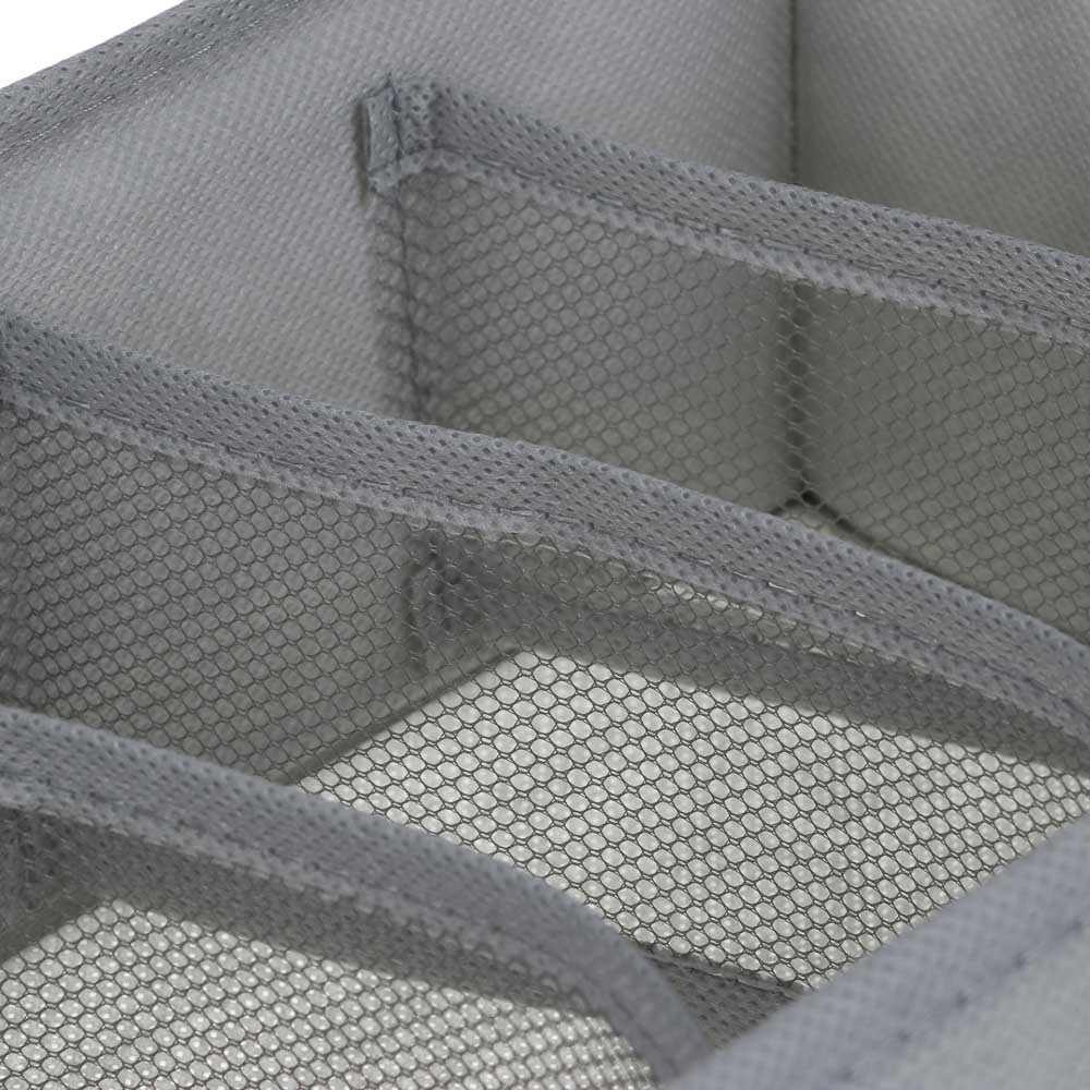 Органайзер-разделитель для хранения тм VETTA Лофт, 6 отделов, 32x15x10см, полипропилен, цвет серый, арт.№ 457-877