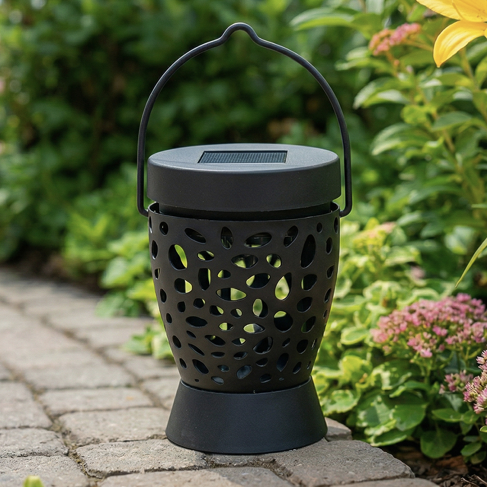 INBLOOM Фонарь на солн.батарее 6.5х10см, 1LED, шампань, 1x1.2V/300mAh AAA, ABS, IP44, арт.№ 475-322