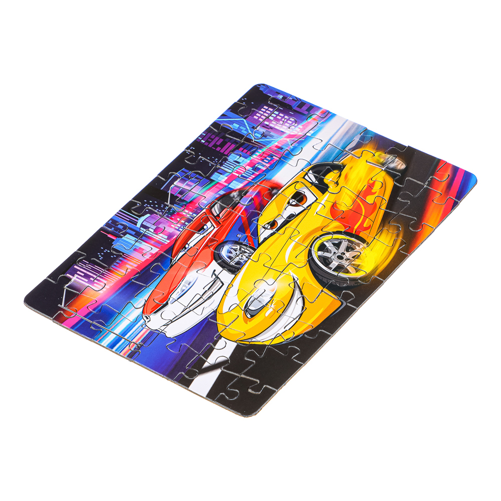 ИГРОЛЕНД Пазл 54 детали Мультфильмы, картон, 18х13см, 8-12 дизайнов, ORIGAMI, арт.№ 898-004