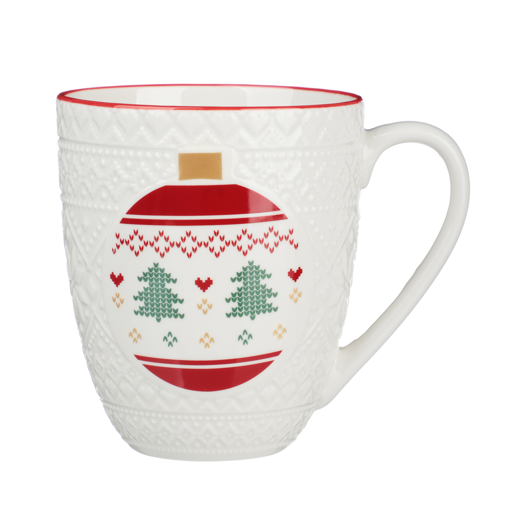 MILLIMI Рельеф шарик Кружка 380мл, фарфор, подарочная упаковка, арт.№ 820-918