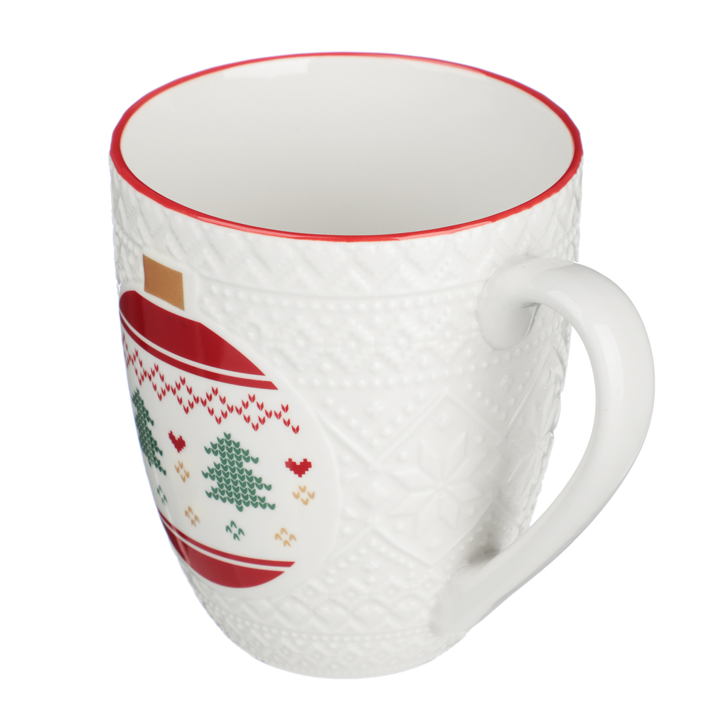 MILLIMI Рельеф шарик Кружка 380мл, фарфор, подарочная упаковка, арт.№ 820-918