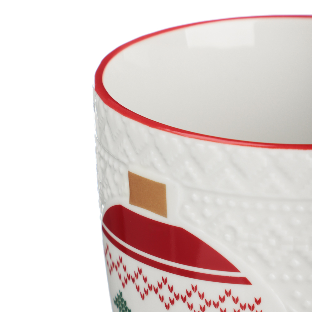 MILLIMI Рельеф шарик Кружка 380мл, фарфор, подарочная упаковка, арт.№ 820-918