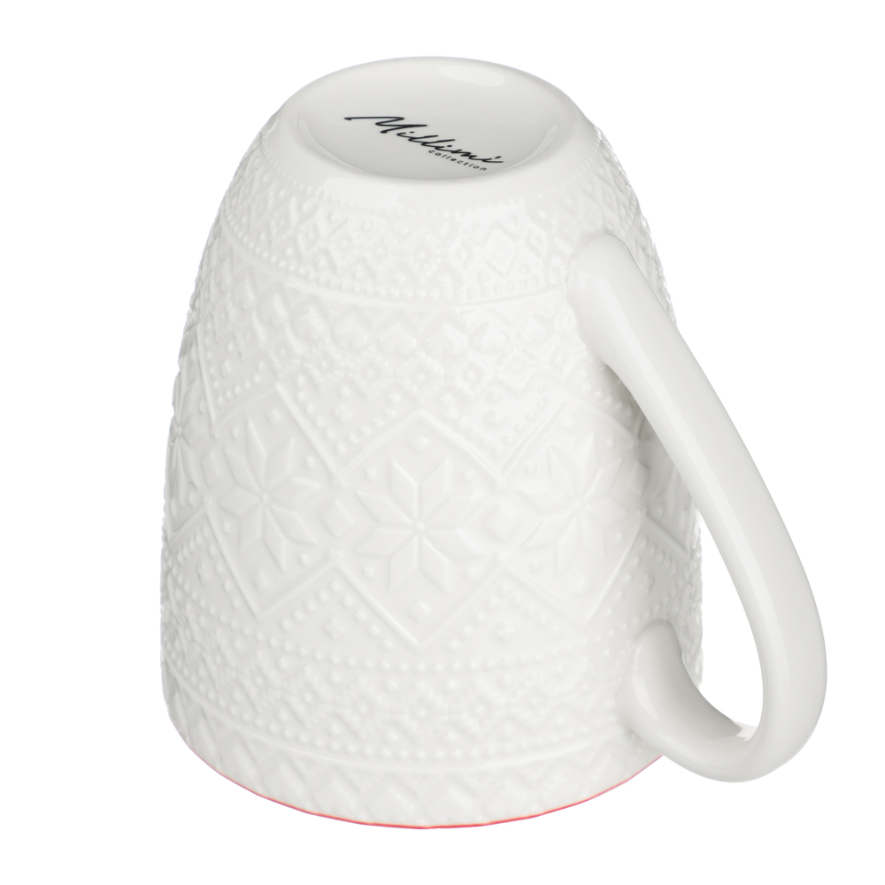 MILLIMI Рельеф шарик Кружка 380мл, фарфор, подарочная упаковка, арт.№ 820-918