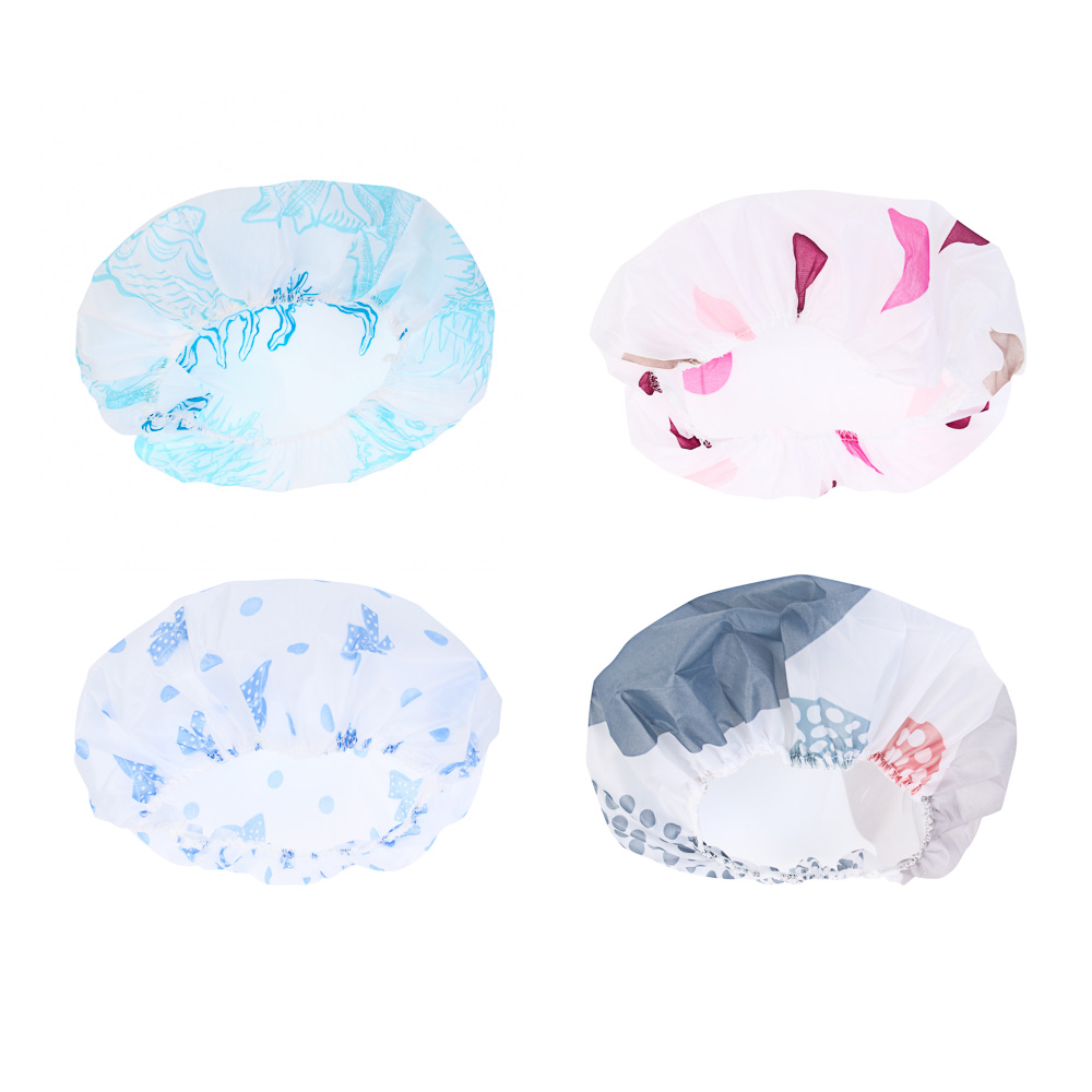 Шапочка для душа тм VETTA водостойкая, повышенной плотности, полиэстер, 4 дизайна, арт.№ 463-243