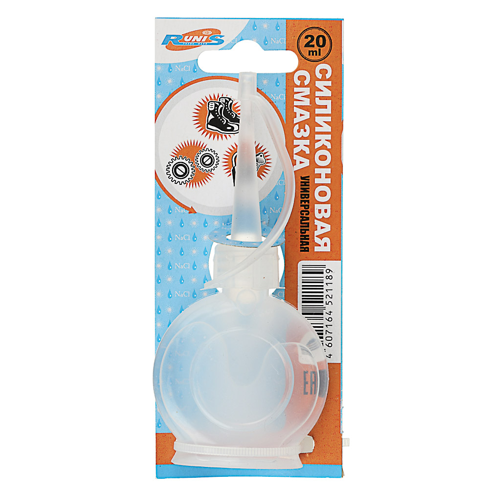 RUNIS Смазка силиконовая, универсальная, 20мл, на блистере, арт.3-006, арт.№ 422-006