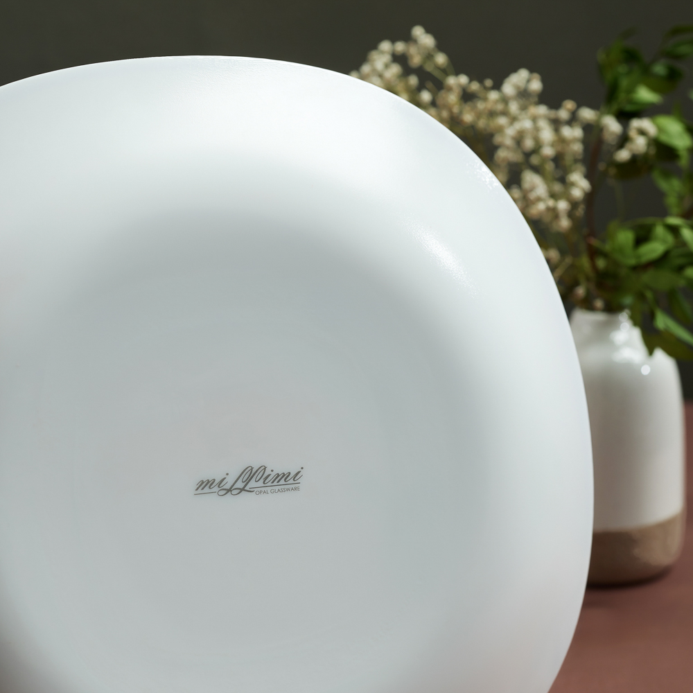 MILLIMI Анета Набор столовой посуды 13 пр., опаловое стекло, квадратная форма, 19019, арт.№ 818-456