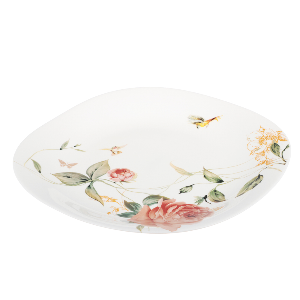 MILLIMI Анета Набор столовой посуды 13 пр., опаловое стекло, квадратная форма, 19019, арт.№ 818-456