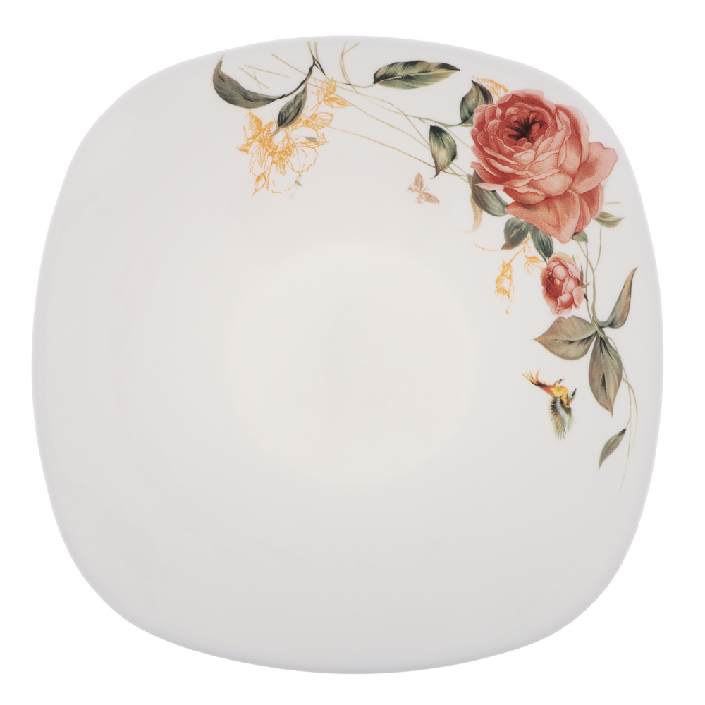 MILLIMI Анета Салатник опаловое стекло 19см, квадратная форма, 19019, арт.№ 818-465