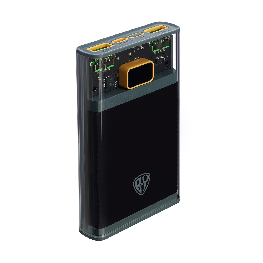Аккумулятор мобильный BY 10000мАч, Быстрая зарядка QC3.0, PD22,5W, 5А, прозрачный, арт.№ 031-066