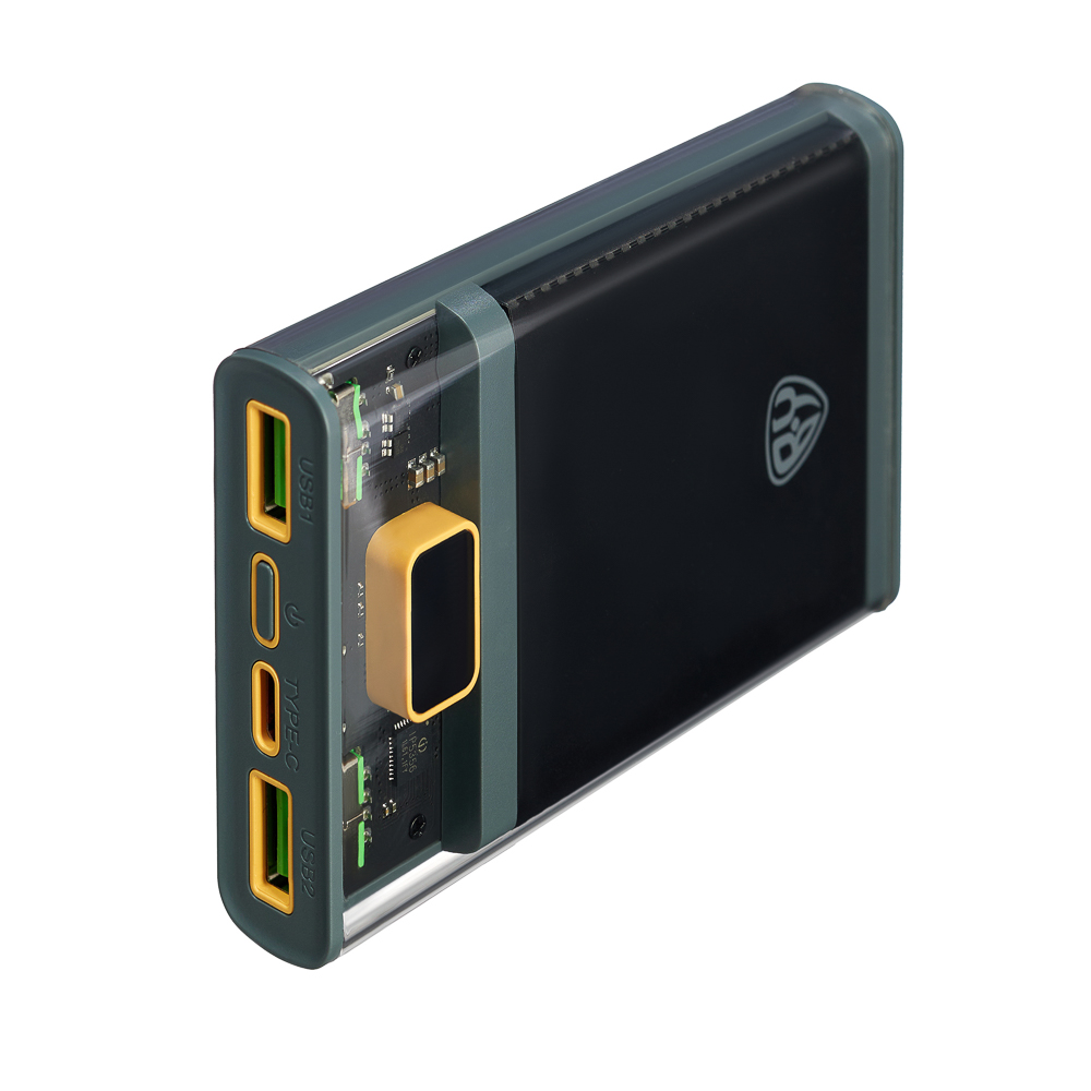 Аккумулятор мобильный BY 10000мАч, Быстрая зарядка QC3.0, PD22,5W, 5А, прозрачный, арт.№ 031-066
