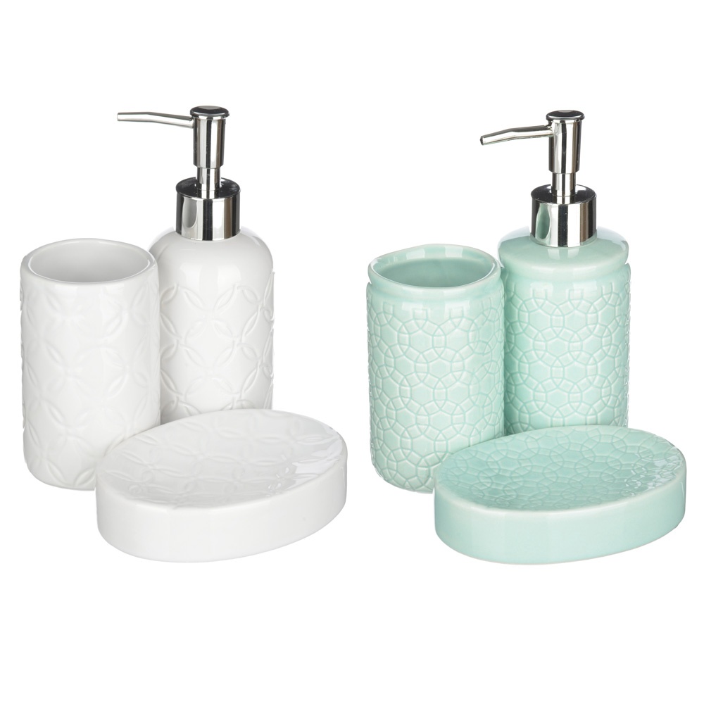 VETTA Набор для ванной "Соблазн", 3 предмета, керамика, 2 дизайна, арт.№ 463-969