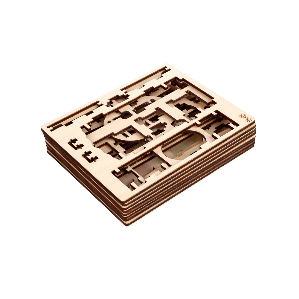 Мебель для кукол Спальня/Кухня/Детская/Ванная/Кабинет/Гостиная, фанера, 21х15х4см, 6 дизайнов, арт.№ 278-080