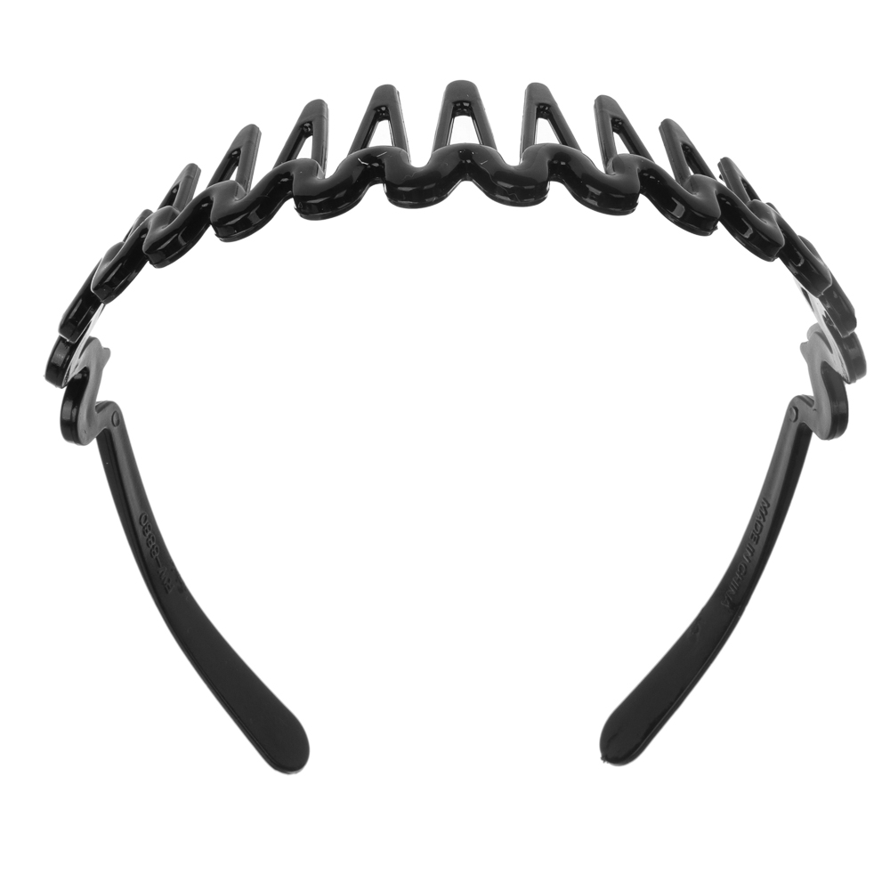 ЮНИLOOK Ободок для волос, 3,5см, пластик, черный, ACS-39, арт.№ 323-016