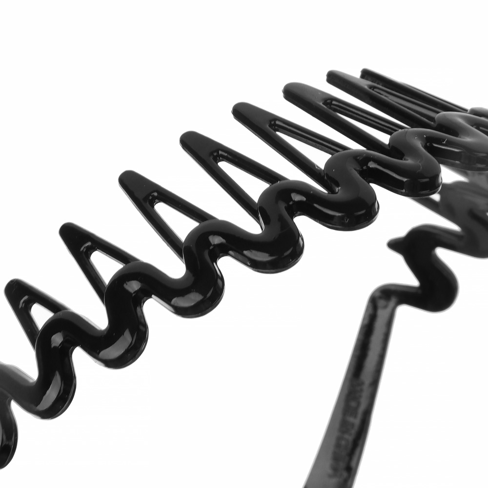 ЮНИLOOK Ободок для волос, 3,5см, пластик, черный, ACS-39, арт.№ 323-016