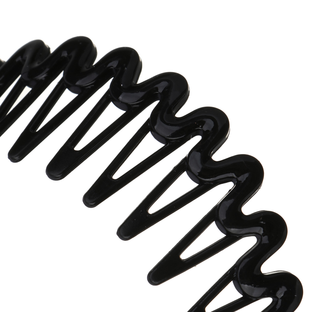 ЮНИLOOK Ободок для волос, 3,5см, пластик, черный, ACS-39, арт.№ 323-016