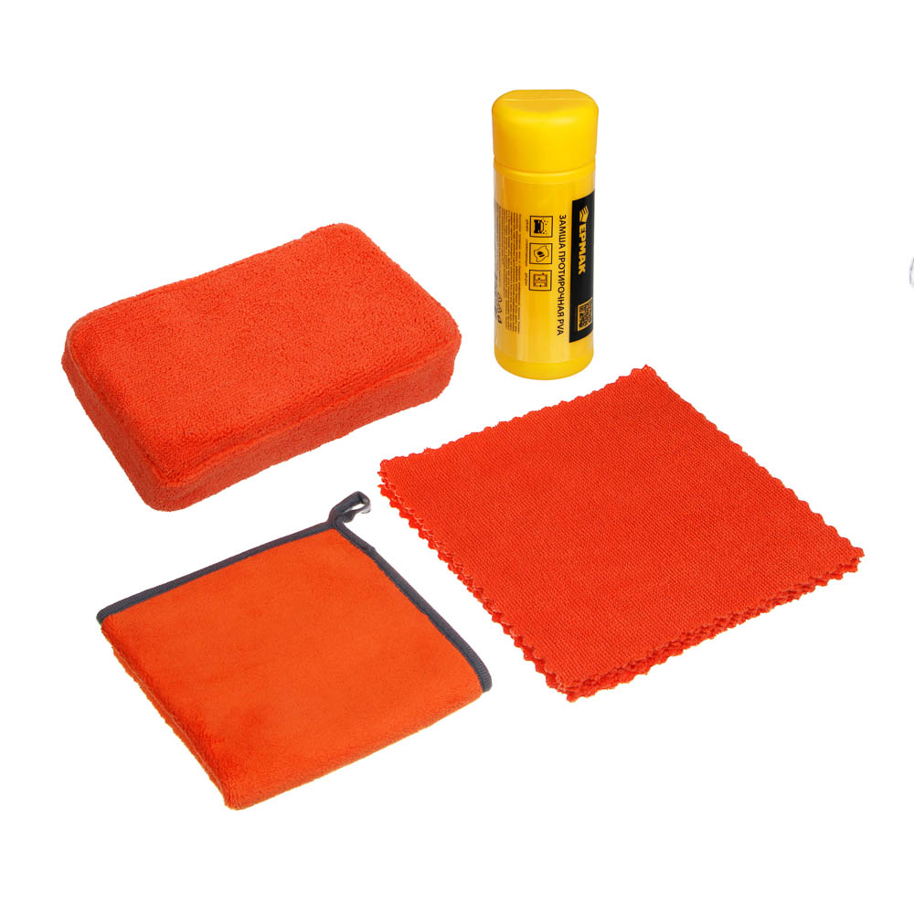 ЕРМАК Подарочный набор для ухода за автомобилем, 10 предметов, арт.№ 728-057