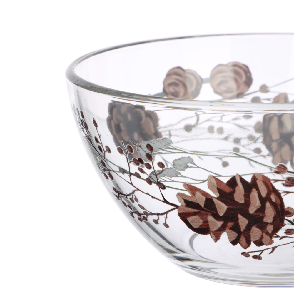 ОСЗ Шишки Салатник 16см, стекло, арт.№ 877-706