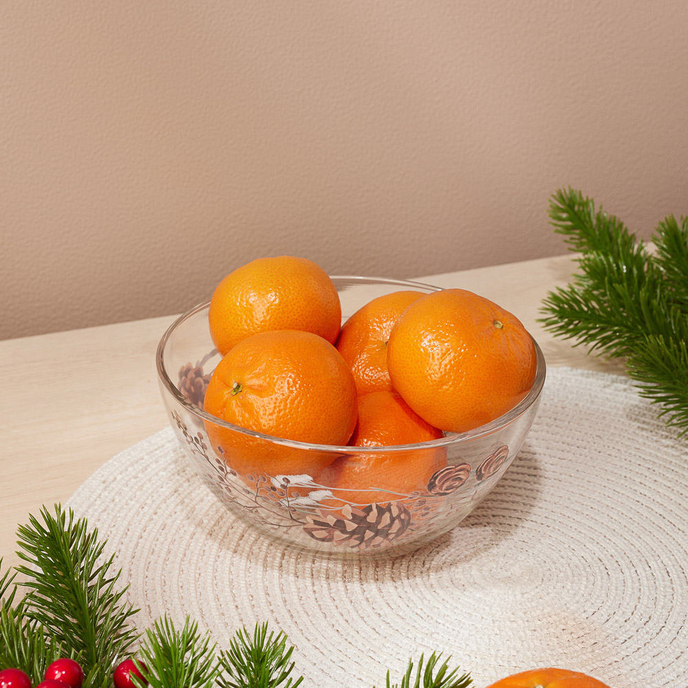 ОСЗ Шишки Салатник 16см, стекло, арт.№ 877-706