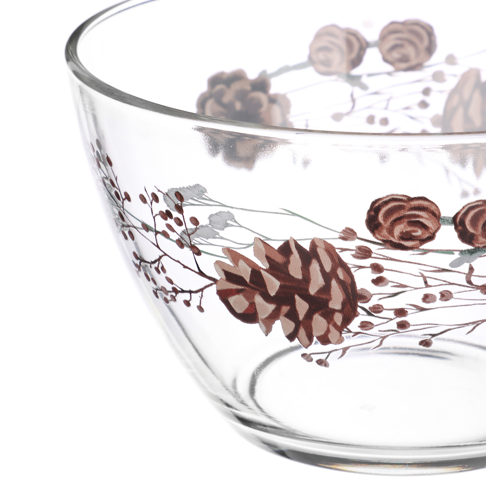 ОСЗ Шишки Салатник 19см, стекло, арт.№ 877-707