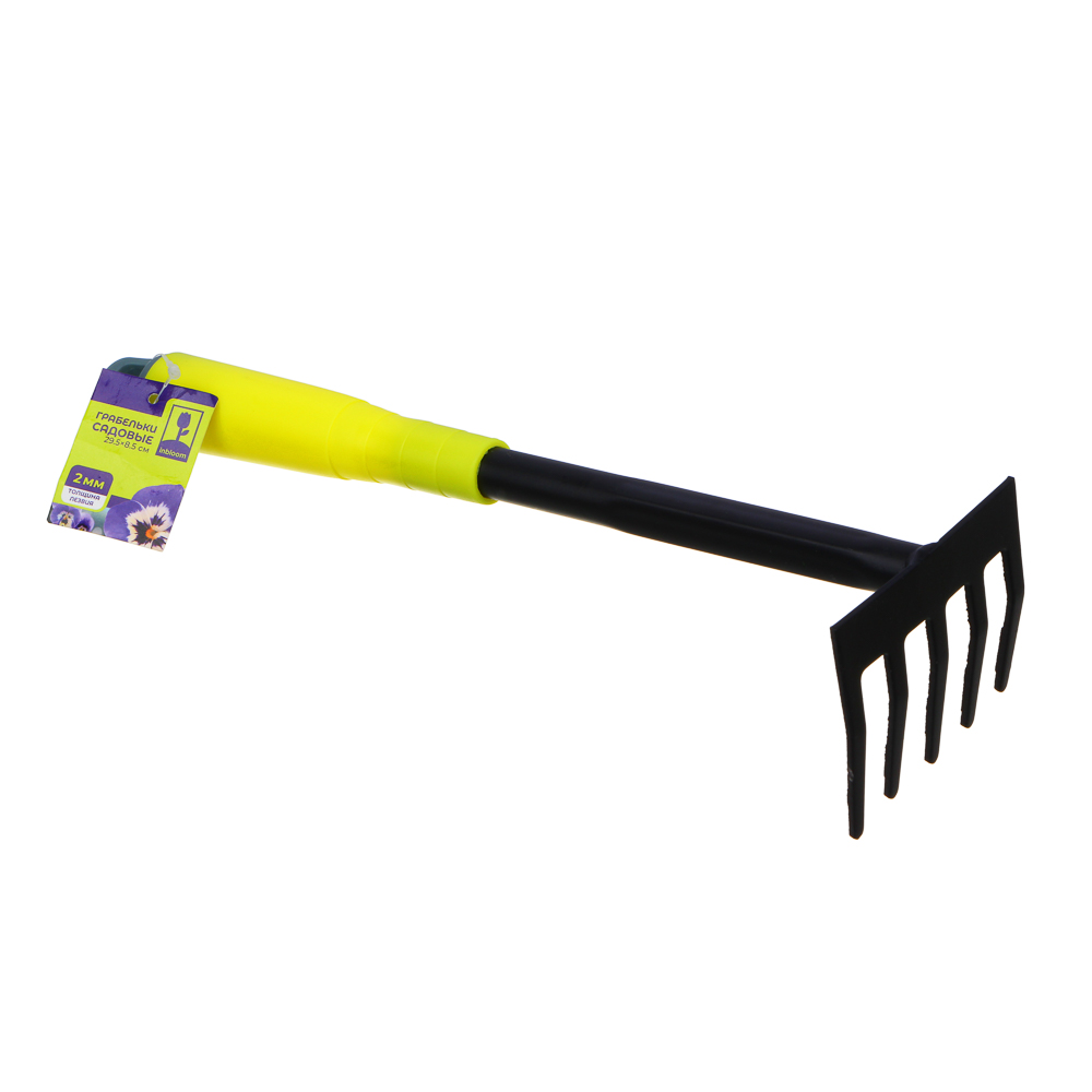 INBLOOM Грабельки 29.5х8.5см, толщина лезвия 2мм, металл, пластик, арт.№ 181-029