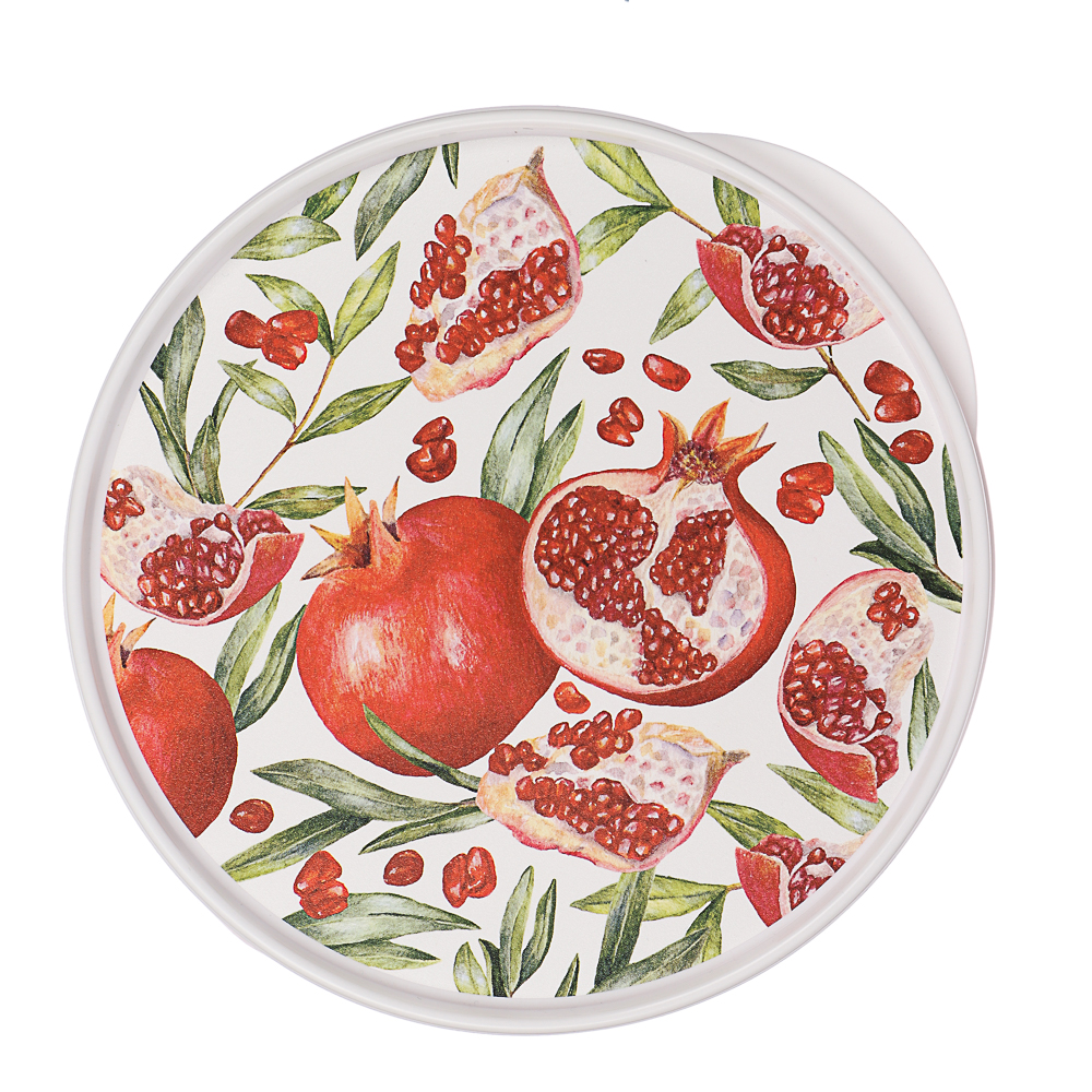 Миска с крышкой 1л, декор Гранат, пластик, арт.№ 861-439