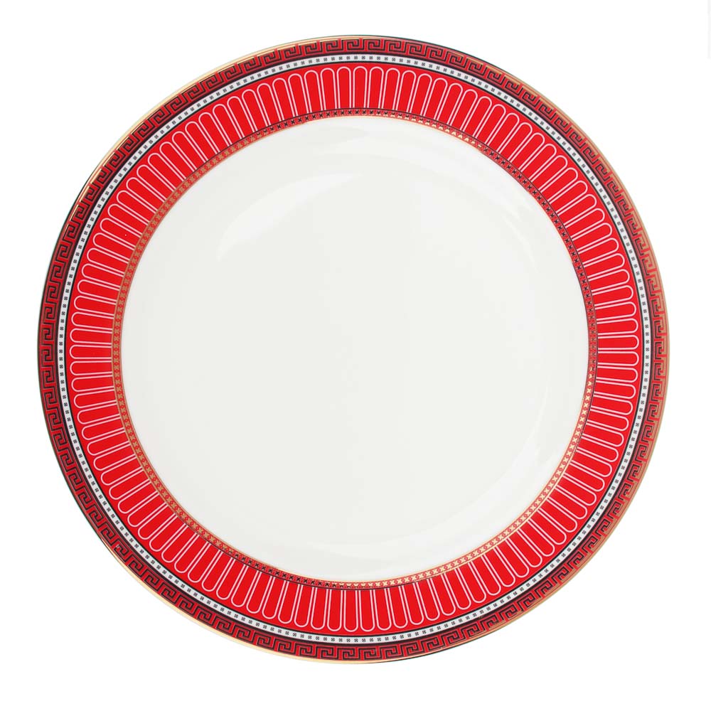 MILLIMI Красный Монфор Сервиз столовый 21пр, костяной фарфор, арт.№ 821-002